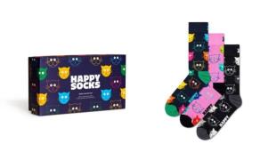 Happy Socks Sokken 3-Pack Mixed Cat Socks Gift Set (set, 3 paar)