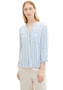 NU 20% KORTING: Tom Tailor Blouse zonder sluiting met verborgen knoops...