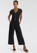 NU 20% KORTING: Tamaris Jumpsuit in culotte-stijl met knoopsluiting