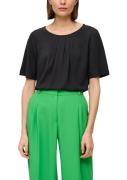 NU 25% KORTING: s.Oliver BLACK LABEL Blouse met korte mouwen