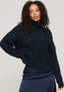 NU 20% KORTING: Superdry Gebreide trui VINTAGE HIGH NECK CABLE KNIT