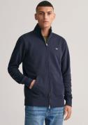 Gant Sweatvest REG SHIELD FULL ZIP SWEAT met logoborduursel op borstho...