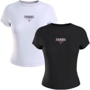 NU 20% KORTING: TOMMY JEANS T-shirt TJW 2 PACK SLIM ESSENTIAL LOGO 1