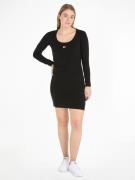 TOMMY JEANS Jerseyjurk TJW BADGE RIB BODYCON LS