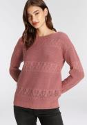 Laura Scott Gebreide trui met ajourmotief - nieuwe collectie