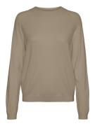 Vero Moda Trui met ronde hals VMHAPPINESS LS RAGLAN PULLOVE GA BOO REP