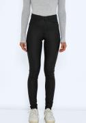 Noisy may Imitatieleren broek NMCALLIE HW SKINNY COATED PANTS NOOS