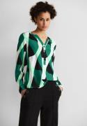 STREET ONE Blouse met lange mouwen met grafisch patroon