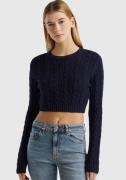 United Colors of Benetton Trui met ronde hals cropped