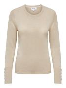 Only Trui met ronde hals ONLJULIE LIFE LS BUTTON O-NECK CC KNT