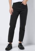 NU 20% KORTING: Noisy may Straight jeans NMMONI HW STRAIGHT ANK BLACK ...