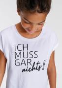 KIDSWORLD T-shirt Ich muss gar nichts!