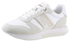 NU 25% KORTING: Tommy Hilfiger Plateausneakers RUNNER WITH TH WEBBING