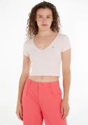 TOMMY JEANS T-shirt TJW BBY CRP ESSENTIAL RIB V SS