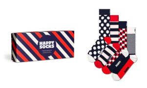 Happy Socks Sokken 4-Pack Classic Navy Socks Gift Set (set, 4 paar)