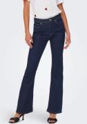 NU 25% KORTING: Only Bootcut jeans ONLWAUW LIFE HW FLARED RINSE DNM