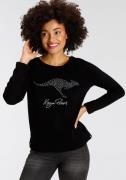 NU 20% KORTING: KangaROOS Sweatshirt met een grote logo-print