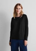 NU 20% KORTING: STREET ONE Shirt met lange mouwen LTD QR Rib Neck