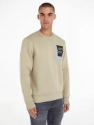 NU 20% KORTING: Calvin Klein Sweatshirt OVERLAY BOX LOGO SWEATSHIRT