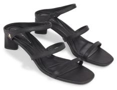 NU 25% KORTING: Tommy Hilfiger Slippers TH STRAP LEATHER MID HEEL