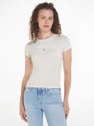 TOMMY JEANS Shirt met ronde hals TJW SLIM TONAL LINEAR TEE met gebordu...