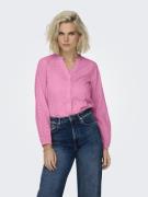 NU 20% KORTING: Only Kanten blouse ONLALFIE NICE EMB LS SHIRT WVN