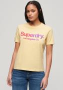 NU 20% KORTING: Superdry T-shirt TONAL RAINBOW CORE RELAXED TEE