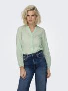 NU 25% KORTING: Only Kanten blouse ONLALFIE NICE EMB LS SHIRT WVN
