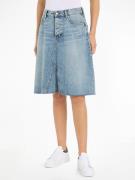 NU 20% KORTING: Tommy Hilfiger Jeans rok DNM RW RELAXED SKIRT MIO WRN