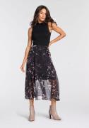 NU 20% KORTING: Laura Scott Chiffon jurk met elegante bloemenprint - n...