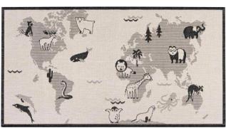 Primaflor-Ideen in Textil Kindervloerkleed LINIA - wereldkaart Platwee...