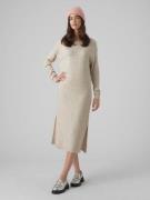 NU 20% KORTING: Vero Moda Gebreide jurk VMLEFILE LS BOATNECK CALF DRES...