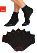 H.I.S Korte sokken met gekleurde boord (set, 7 paar)