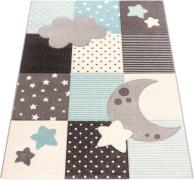 Paco Home Kindervloerkleed Cosmo 755 3d-design, patchwork motief, moti...