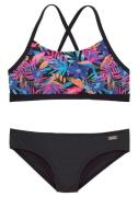 NU 20% KORTING: Bench. Bustierbikini Pitch Kids met trendy jungle-prin...