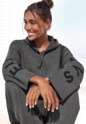 NU 20% KORTING: Elbsand Hoodie met geborduurd logo, loungewear