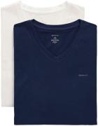 Gant Shirt voor eronder V-NECK T-SHIRT 2-PACK met merklabel op de bors...
