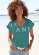 NU 20% KORTING: Elbsand T-shirt gemaakt van zachte jersey, shirt met k...