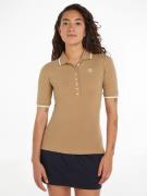 NU 20% KORTING: Tommy Hilfiger Poloshirt SLIM SMD TIPPING LYOCELL POLO...