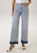 NU 20% KORTING: Aniston CASUAL Straight jeans met een trendy wassing o...