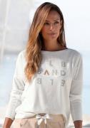 NU 20% KORTING: Elbsand Longsleeve Ingiara met logoprint op de voorkan...