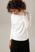 Aniston CASUAL Colshirt in zwart met bonte print of 4 trendy effen kle...