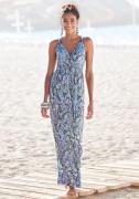 Lascana Maxi-jurk met paisley print en verstelbare halslijn, zomerjurk