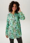 NU 25% KORTING: Aniston CASUAL Lange blouse met harmonieuze kleuren, g...