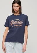NU 25% KORTING: Superdry T-shirt METALLIC VL RELAXED T SHIRT
