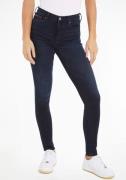 NU 20% KORTING: TOMMY JEANS Skinny fit jeans met logo badge en borduur...