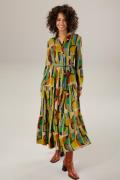 NU 20% KORTING: Aniston CASUAL Maxi-jurk met kleurrijke, grafische pri...