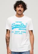 NU 25% KORTING: Superdry Shirt met print SD-NEON VL T SHIRT