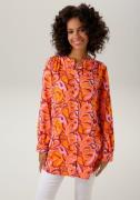 NU 20% KORTING: Aniston CASUAL Lange blouse met harmonieuze kleuren, g...