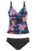 NU 20% KORTING: Lascana Beugeltankini met tropische bloemenprint